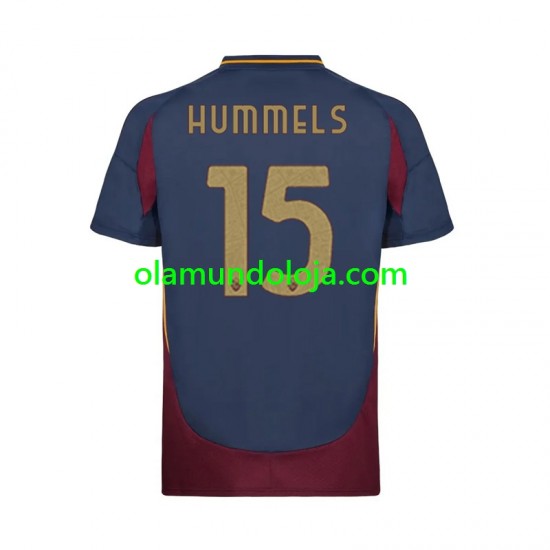 Camisola AS Roma Mats Hummels 15 Homem Equipamento Terceiro 2024-2025 Manga Curta